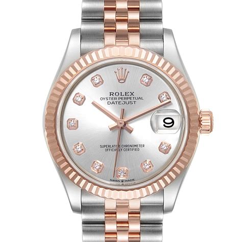 rolex datejust 31 acciaio lady|rolex datejust 31 diamond bezel.